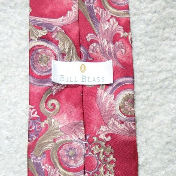 Lot of 5 Silk Ties - Mezzo Matto/Bill Blass//Bruno Rossi/Van Heusan/Britches - Picture 6 of 14